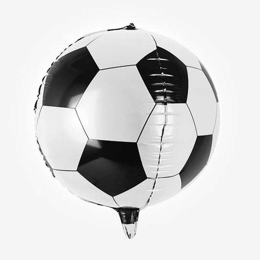Football birthday decoration: soccer ball mylar balloons