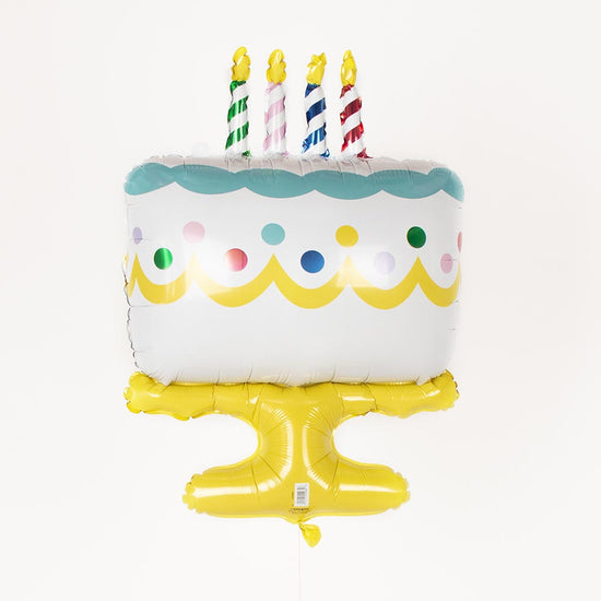 Ballon hélium gateau anniversaire pour décoration anniversaire enfant