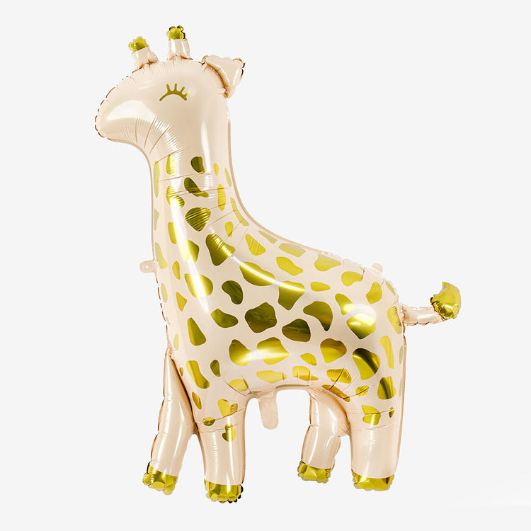 Decoración de cumpleaños: globo jirafa para cumpleaños de animales safari