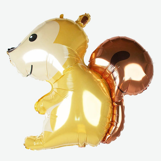 Ballon mylar ecureuil pour decoration anniversaire animaux de la foret