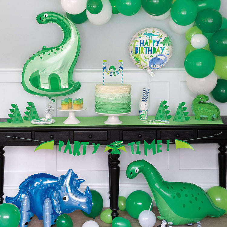 Happy birthday ballon fête d'anniversaire dinosaure 