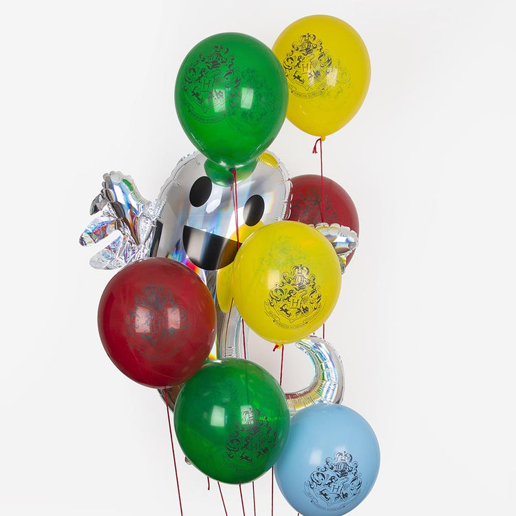 Grappe de ballons Happy Potter pour deco anniversaire enfant