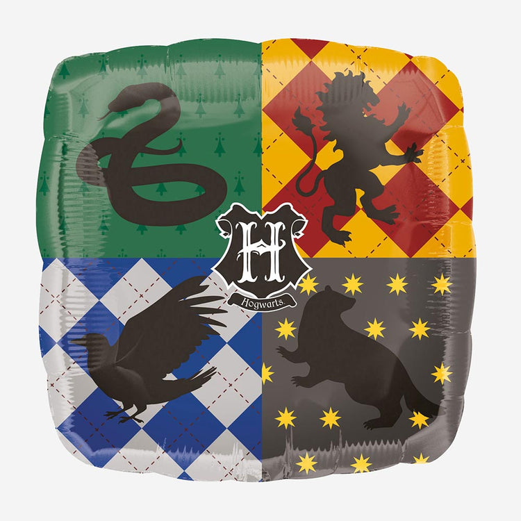 Globo con escudo de Hogwarts para decoración de fiesta de cumpleaños de Harry Potter