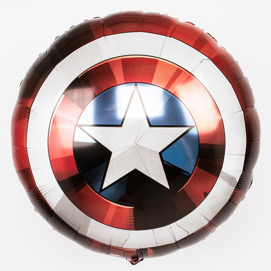 Ballon Captain America pour une fete theme super heros Avengers.