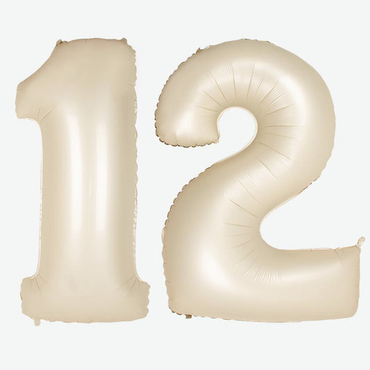 ballon alu géant chiffre numéro 6 six or doré fête d'anniversaire