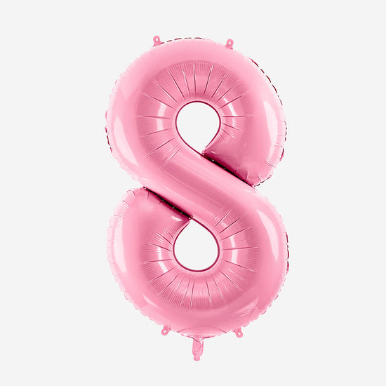 Grand ballon en forme de chiffre 2 en feuille d'hélium Mylar pour  décoration d'anniversaire - 101,6 cm - Or rose