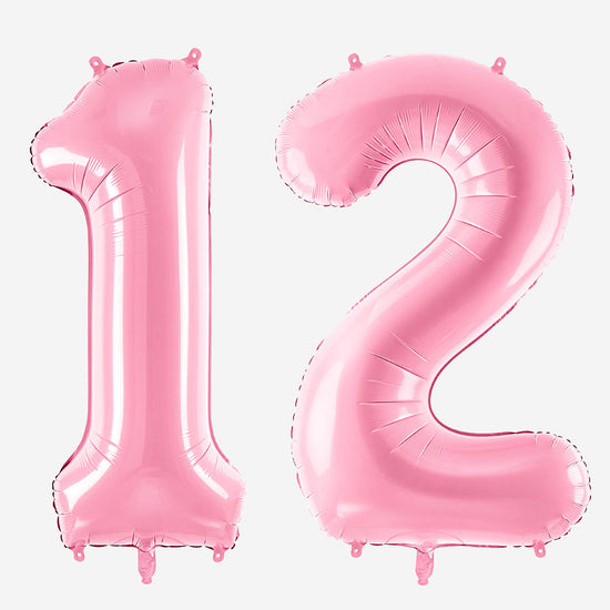 Giant helium balloon - pink number balloon