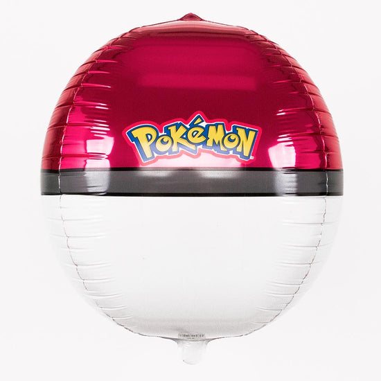 Ballon en forme de pokeball pour un anniversaire avec Pikachu !