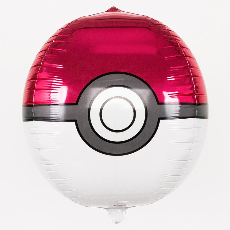 Un ballon pokeball pour anniversaire sur le theme des Pokemons