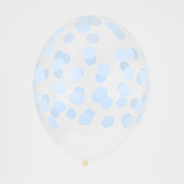 My Little Day transparent light blue polka dot balloons