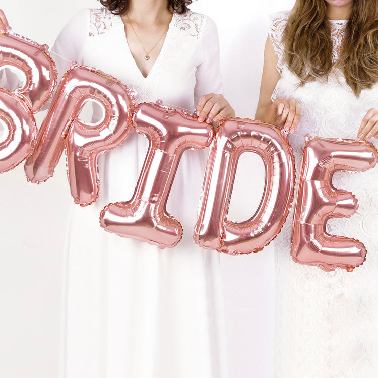 bride to be balloons for party decoration for a bachelorette party with girlfriends