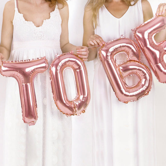Kit Ballons "Bride To Be" Or Blanc Pour Enterrement De Vie De Jeune Fille - Décorations Fête Prénuptiale - 9