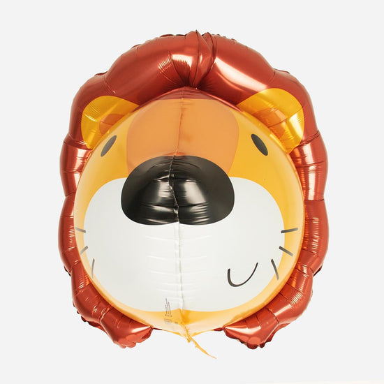 Ballon 3d lion pour decoration fete safari anniversaire enfant