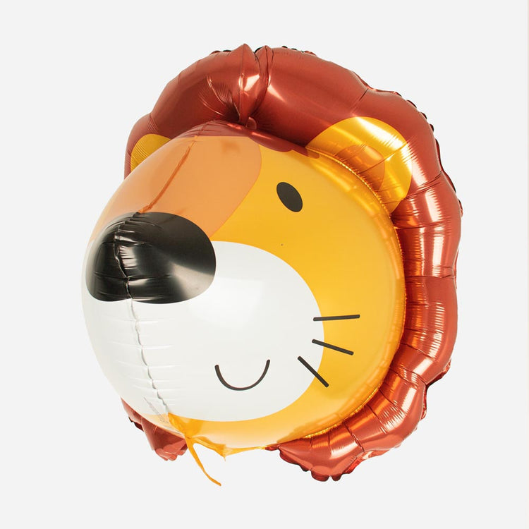 Ballon tete de lion pour decoration anniversaire enfant safari