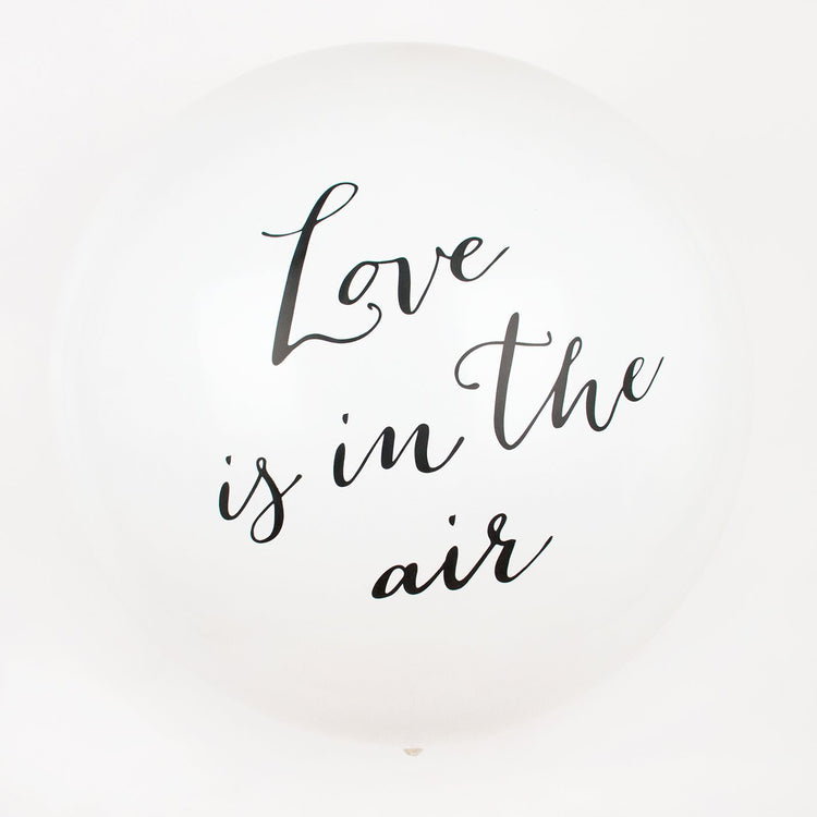 Wedding decoration giant white balloon Love is in the white air.