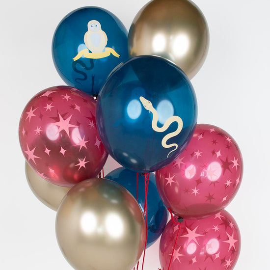 Arche de ballons pour decoration anniversaire enfant Harry Potter