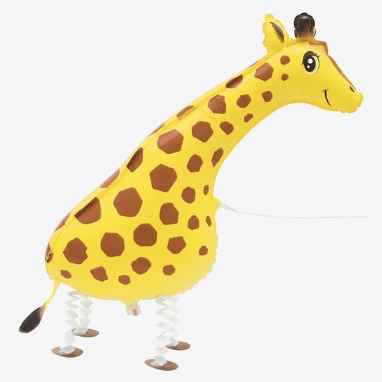 Anniversaire safari : ballon marcheur girafe