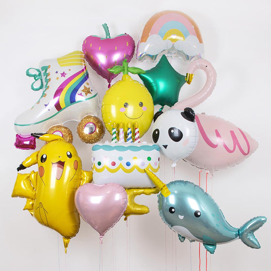 My Little Day : Ballon hélium coeur rose clair pour décoration d'anniversaire fun et colorée