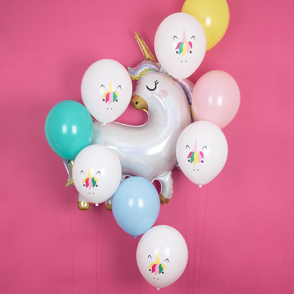 Ballon en aluminium Licorne magique pour anniversaire, 25 po