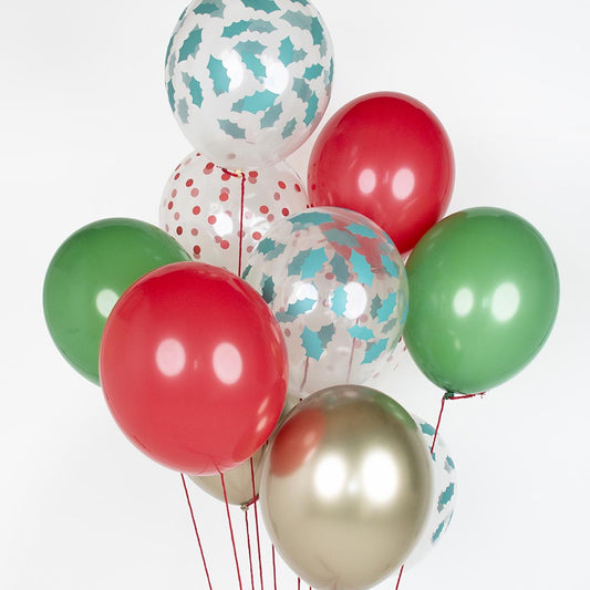 Montón de globos perfectos para tu decoración navideña