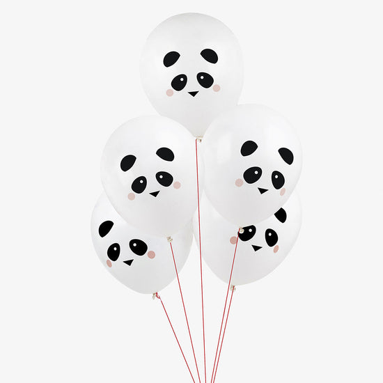 Panda child balloon for birthday party and baby shower decoration.