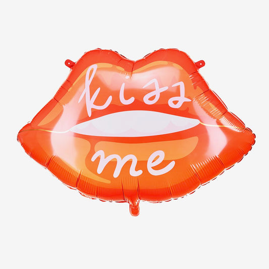 Globo en forma de bésame labios para decoración de San Valentín