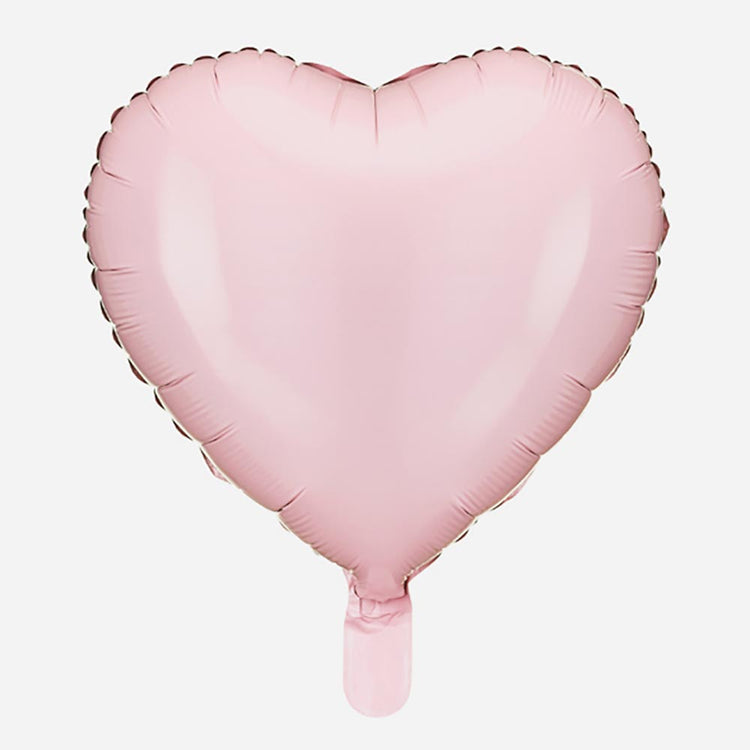 Globo de helio corazón rosa para decoración bautizo niño niña