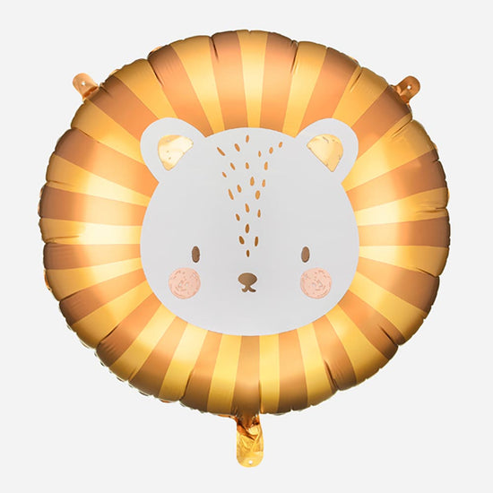 Ballon hélium lion pour decoration anniversaire safari enfant