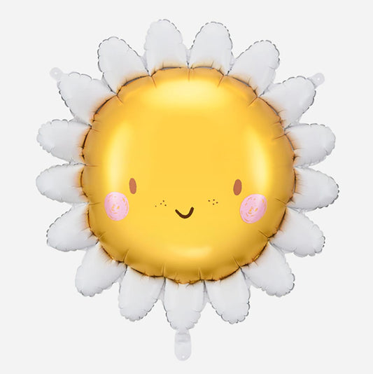 Globo de helio Daisy Sun sonriente para decoración de Pascua