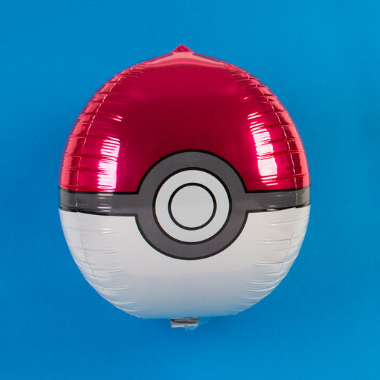 Un globo de helio de pokeball para decoración de cumpleaños de Pokémon