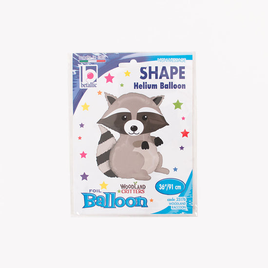 packaging ballon raton : anniversaire animaux de la foret