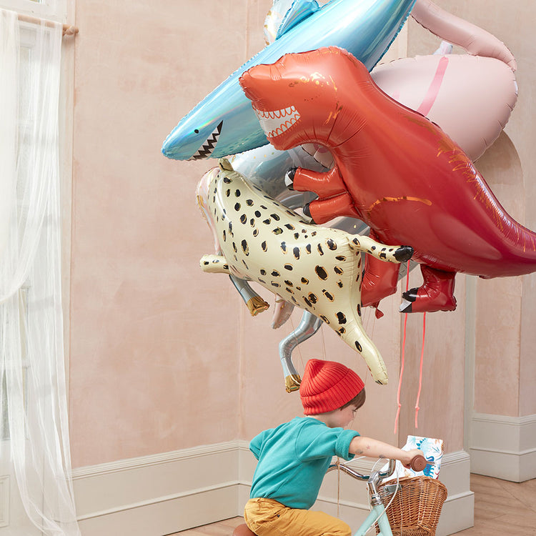 Ballon requin géant bleu anniversaire enfant thème némo et animaux marins