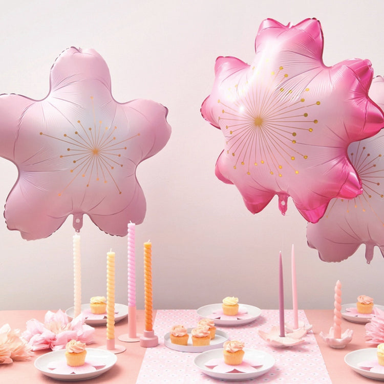 Decoration anniversaire : ballon fleur rose pour anniversaire fleur