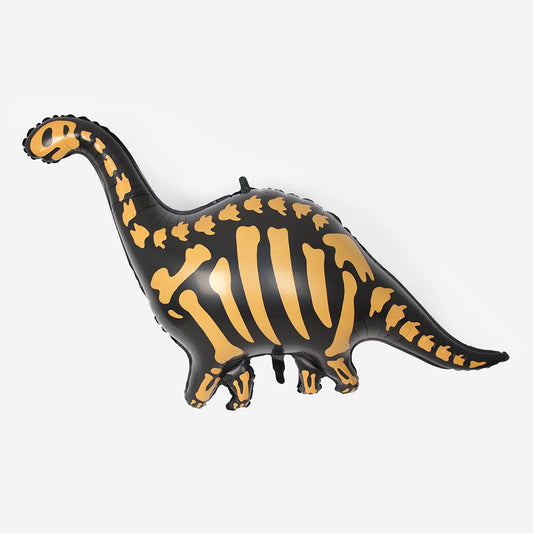 Deco anniversaire : ballon brontosaure squelette pour anniversaire dinosaure