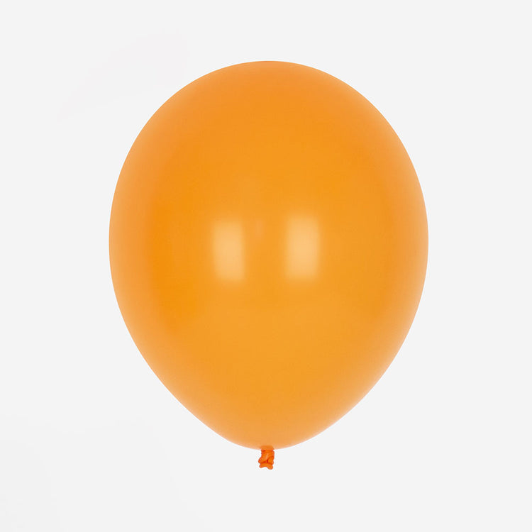 10 ballons de baudruche orange : decoration fete créative chic