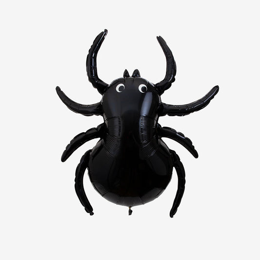 Meri Meri black spider aluminum balloon for halloween party decoration