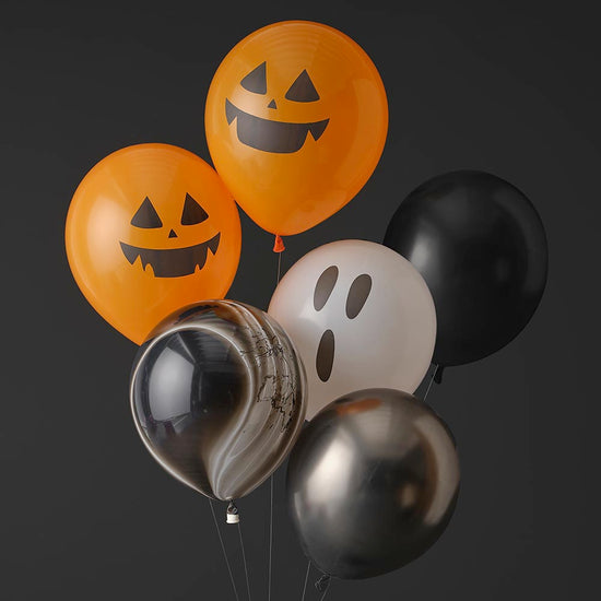 Ballons de baudruche pour decoration fete Halloween originale