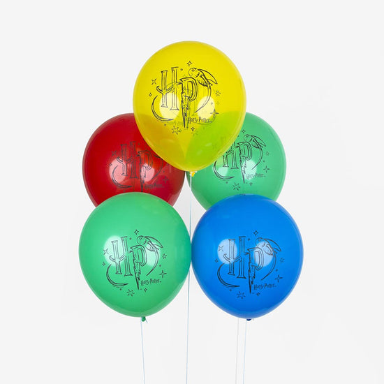 Déco anniversaire harry potter : 8 ballons de baudruche harry potter