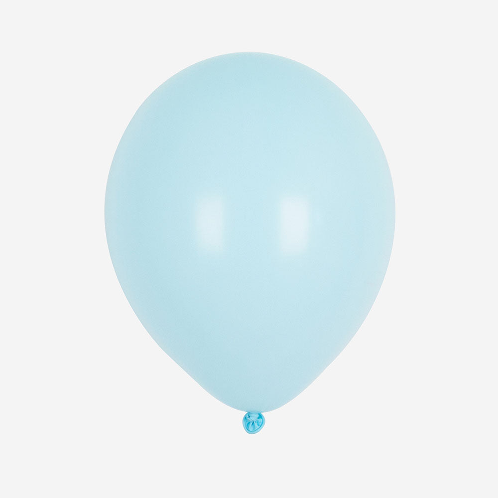 10 ballons de baudruche bleu clair fête d'anniversaire la reine des neige