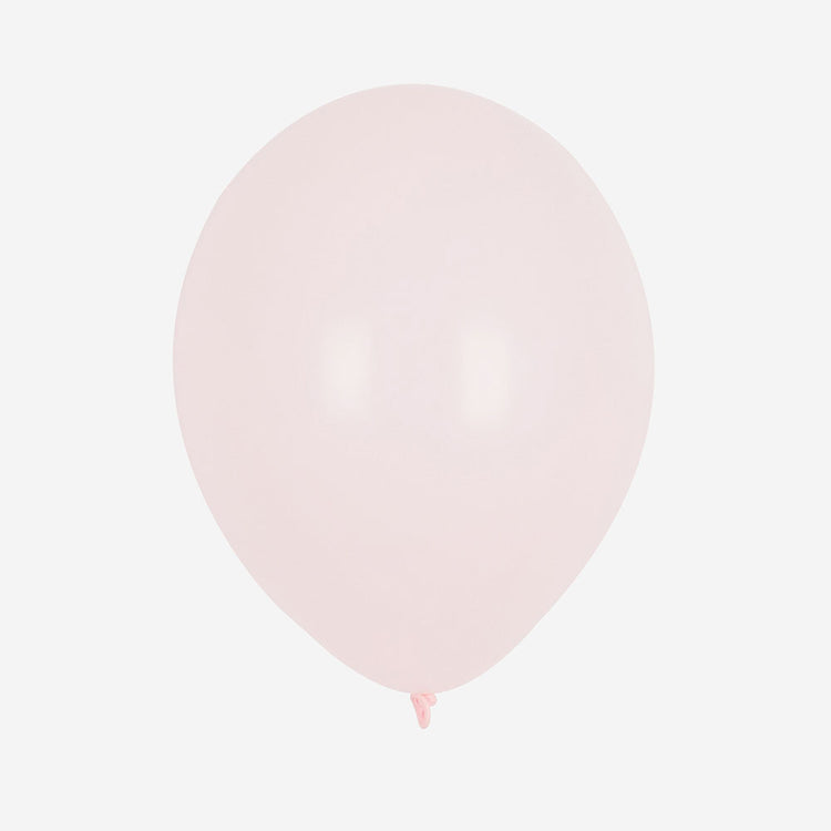 Ballon de baudruche latex biodégradables : 10 ballons rose pastel -  décoration anniversaire fête