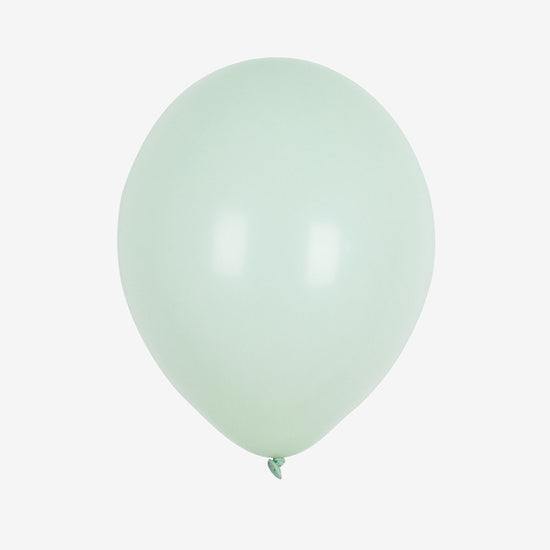 10 ballons de baudruche vert amande anniversaire thème pastel