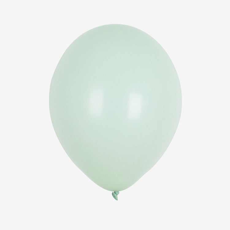 Ballons anniversaire vert foncé - Set de huit ballons de baudruche