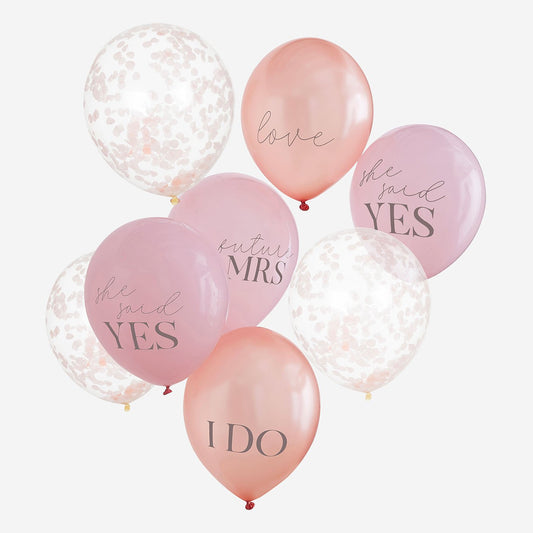 Accessoire EVJF ou photobooth mariage : Ballons à messages EVJF