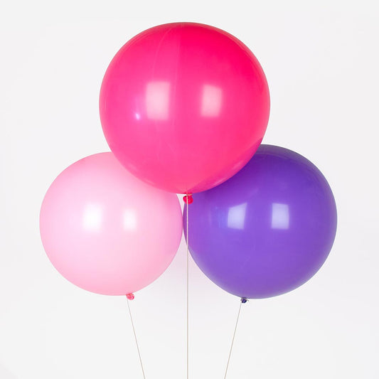 Grappolo di palloncini giganti rosa mix: decorazione per la doccia del bambino della ragazza, decorazione per l'addio al nubilato