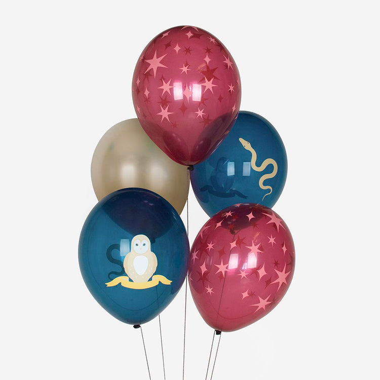 Set de ballons de baudruche sur le thème sorcier pour anniversaire
