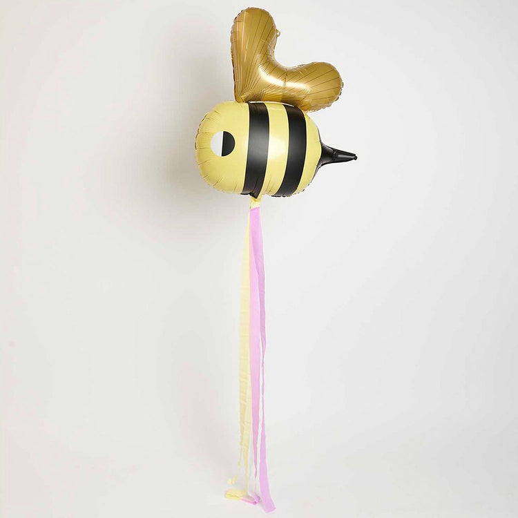 Ballon hélium abeille pour décoration anniversaire Winnie l'Ourson