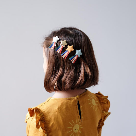 Birthday girl accessory: 4 multicolored star bars
