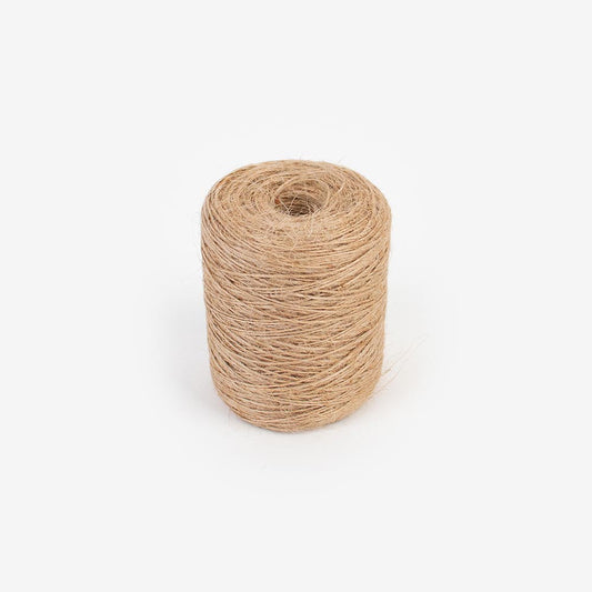 Bobbin of natural yarn 270m for your natural party decorations