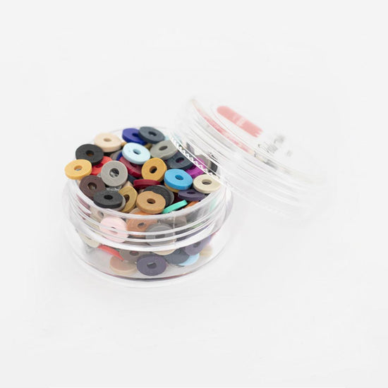 Perles Heishi couleurs nature pour atelier bracelets 
