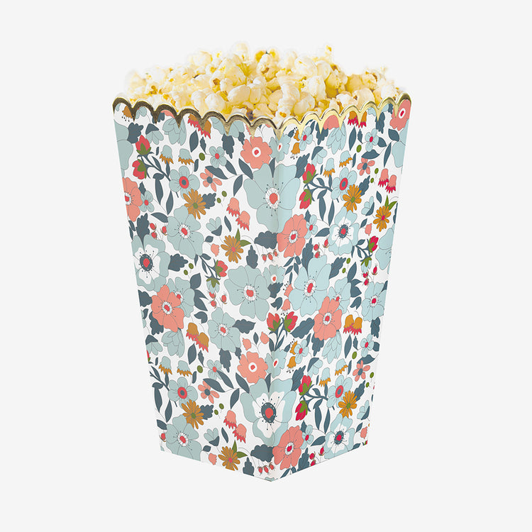 8 boites à popcorn liberty pour une table de fête, anniversaire, mariage